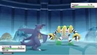 A trainer battles Regigigas in Brilliant Diamond and Shining Pearl (Image via ILCA)